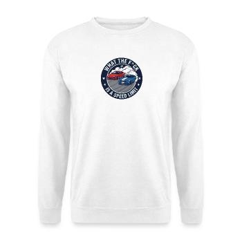 Drift Humor Circle Design - Unisex Sweatshirt - white - Front