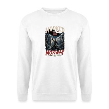 Hooked On Norway - Unisex Pullover - Weiß - Vorne