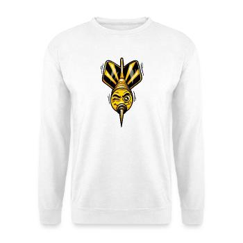 Dartpfeil Dart Sport - Unisex Pullover - Weiß - Vorne - Alina (178cm) & Michal (187cm)