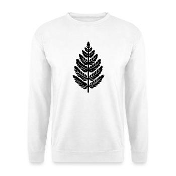 Farn - Unisex Pullover - Weiß - Vorne - Alina (178cm) & Michal (187cm)