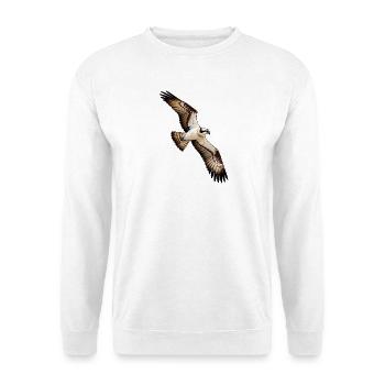 Fischadler - Unisex Pullover - Weiß - Vorne - Alina (178cm) & Michal (187cm)
