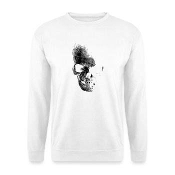 skull totenkopf pirat - Unisex Pullover - Weiß - Vorne