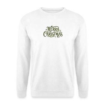 Message de Noël Vintage Vert - Sweat-shirt Unisexe - blanc - Devant