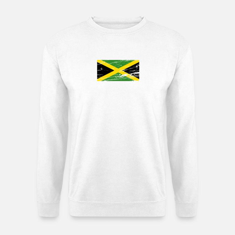 Jamaica Flagge - Unisex Pullover - Weiß