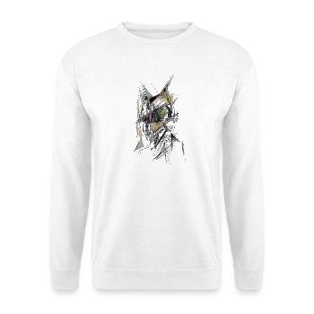 Gesicht - Unisex Pullover - Weiß - Vorne