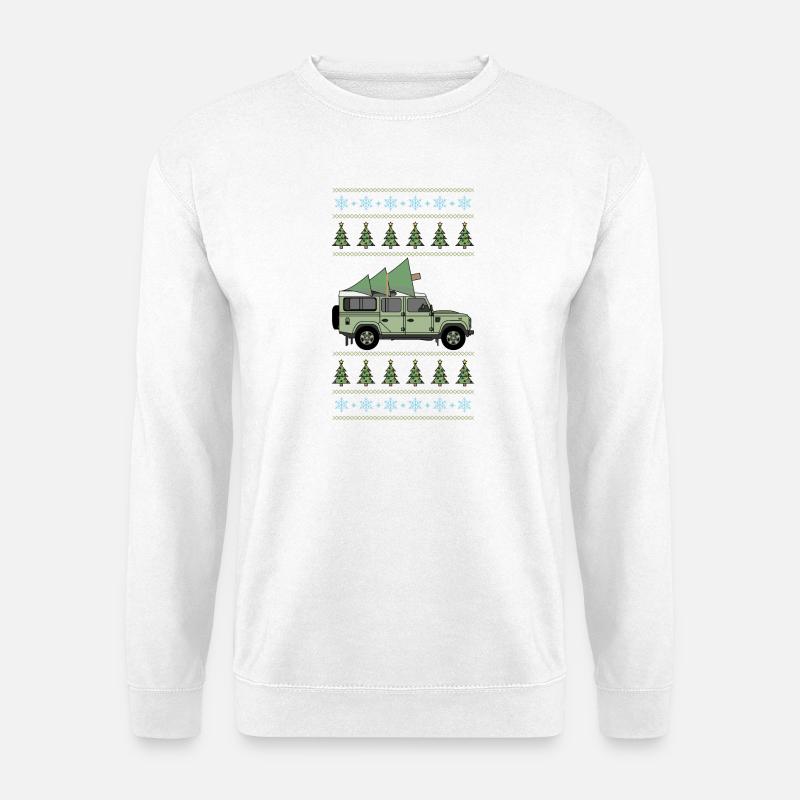 Defender 110 - Christmas Tree - Unisex Sweatshirt - white