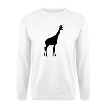 girafe - Sweat-shirt Unisexe - blanc - Devant
