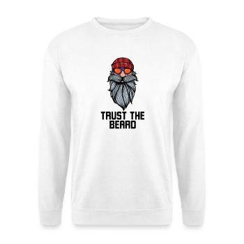 Facial Hair Beard Statement Bearded Full Beard - Unisex Sweatshirt - white - Front