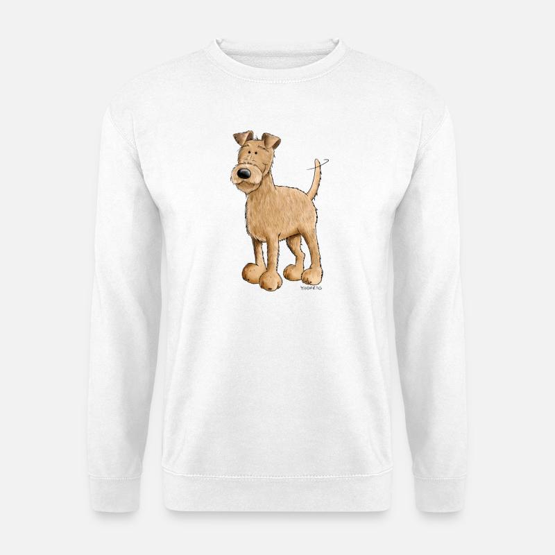 Irish Terrier Hund I Hunderasse - Unisex Pullover - Weiß