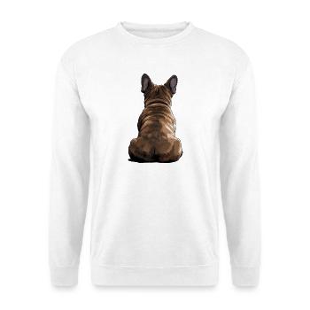 Bouledogue français - Sweat-shirt Unisexe - blanc - Devant