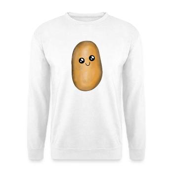 Kawai potato potatoes - Unisex Sweatshirt - white - Front