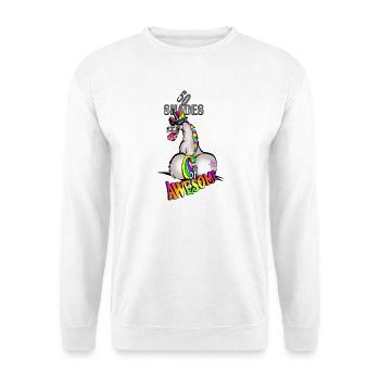 Unicorn 50 shadesawe - Unisex Pullover - Weiß - Vorne
