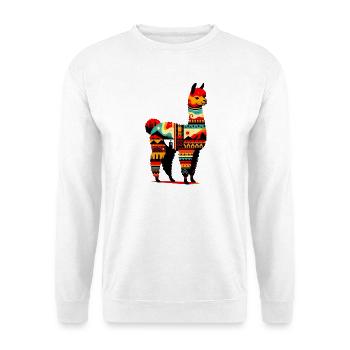 Alpaga - Sweat-shirt Unisexe - blanc - Devant