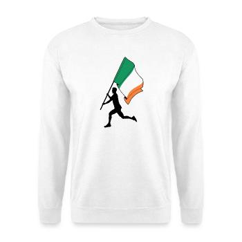 Drapeau Irlande Homme Courant - Sweat-shirt Unisexe - blanc - Devant