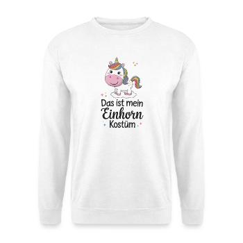 C’est mon costume de licorne - Sweat-shirt Unisexe - blanc - Devant