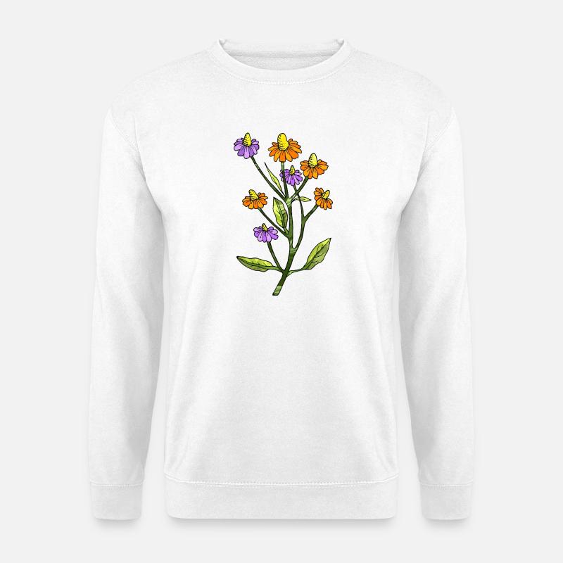 Blumen - Unisex Pullover - Weiß