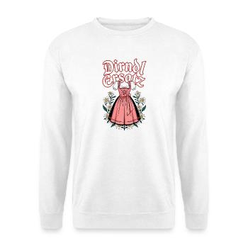 Dirndl Substitute Bavaria Traditional Costume Folk Festival - Unisex Sweatshirt - white - Front