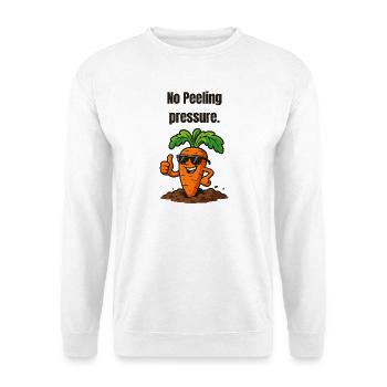Kein Schälen Karotte - Unisex Pullover - Weiß - Vorne