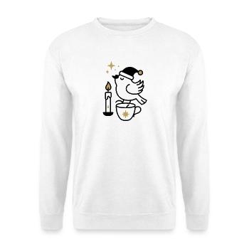Nuit de l’étoile filante dorée - Sweat-shirt Unisexe - blanc - Devant