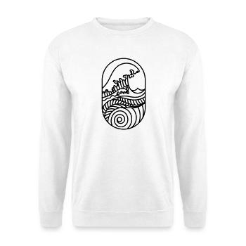 Deine Neue Welle – Küste, Sonne & Surf-Vibes - Unisex Pullover - Weiß - Vorne