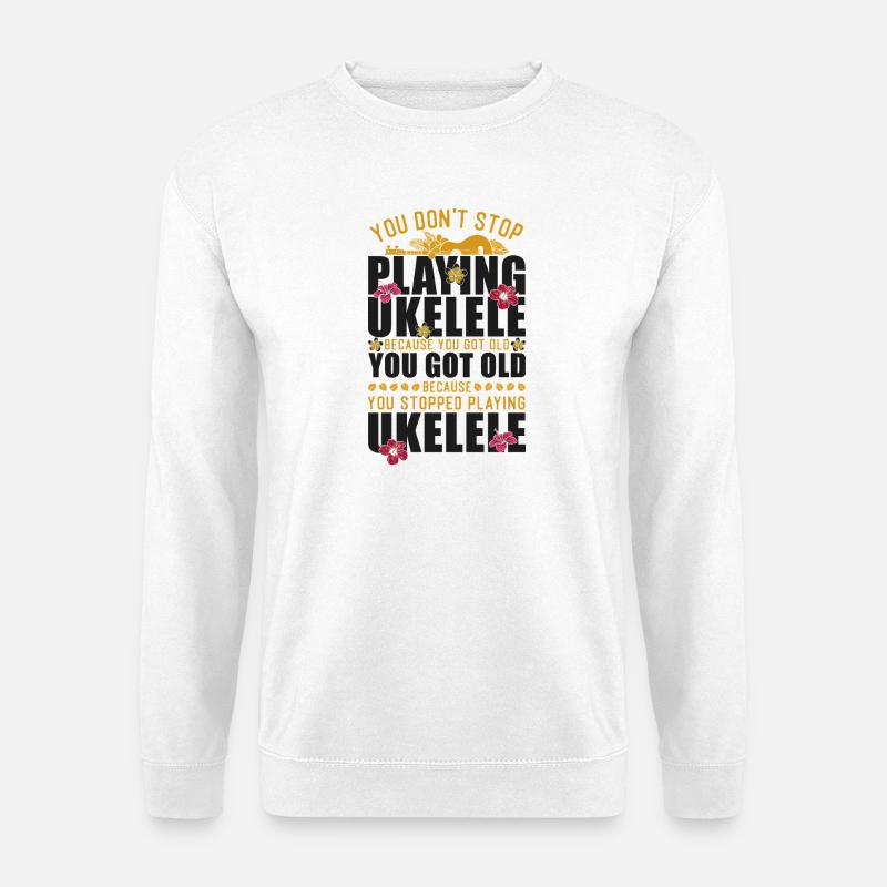 Hawaiian Ukulele Uke Retired You - Unisex Pullover - Weiß