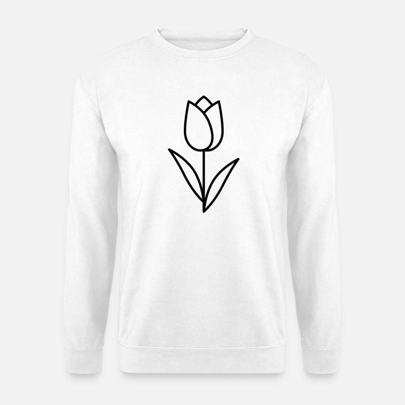 Tulpe - Unisex Pullover - Weiß