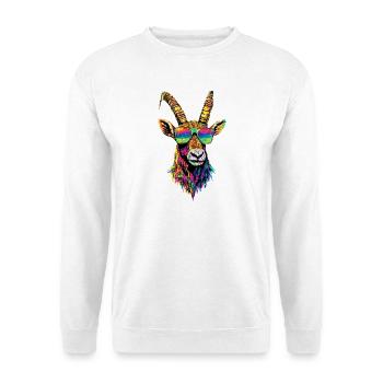Steinbock Ziege Alpensteinbock Capricorn Ziegen - Unisex Pullover - Weiß - Vorne