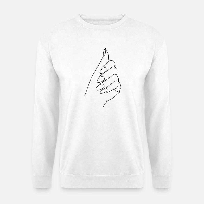 Handumriss - Unisex Pullover - Weiß