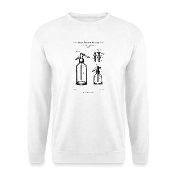 Soda Siphone blueprint design - Unisex Sweatshirt - white - Front