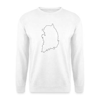 Map of South Korea - Unisex Sweatshirt - white - Front