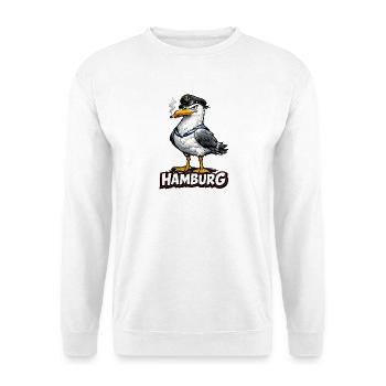 Kapitänsmöwe Hamburg - Unisex Pullover - Weiß - Vorne