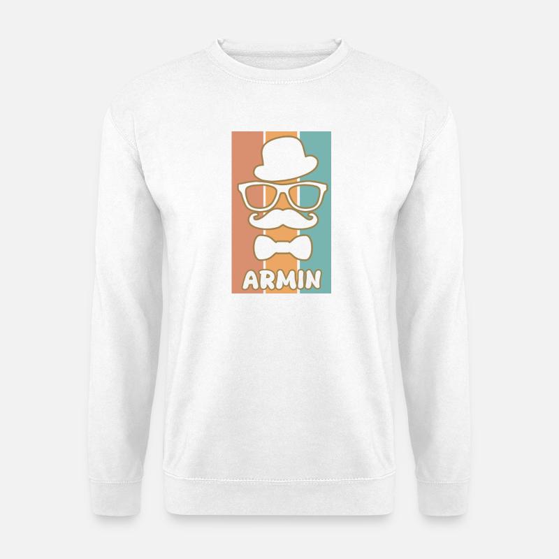 Armin as a name - Unisex Sweatshirt - white