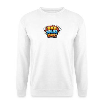 Bad Hair Day Comic Explosion - Unisex Pullover - Weiß - Vorne