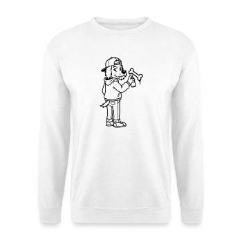 Graffiti d’art urbain - Sweat-shirt Unisexe - blanc - Devant