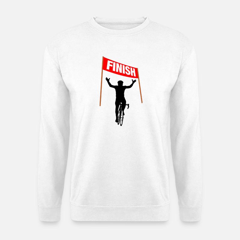 Radsportmeister-Ziel - Unisex Pullover - Weiß