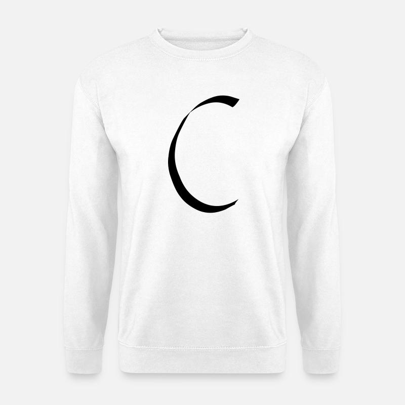 Buchstabe C - Unisex Pullover - Weiß