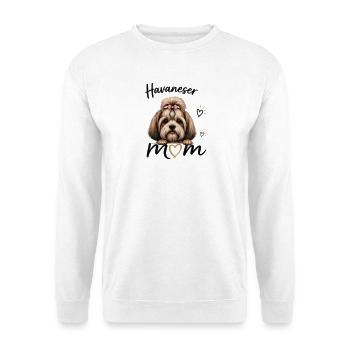 Havaneser Mom – Geschenk für Havaneser-Fans - Unisex Pullover - Weiß - Vorne