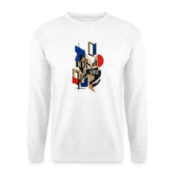 Hors Cadre: Collage d'Architecture - Sweat-shirt Unisexe - blanc - Devant