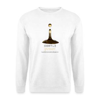 Sanfter Power-Minimalismus Zitatdesign - Unisex Pullover - Weiß - Vorne
