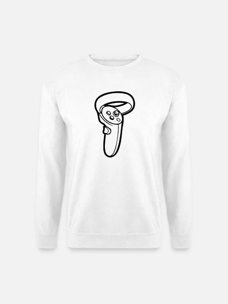 VR Brille Controller Icon - Unisex Pullover - Weiß