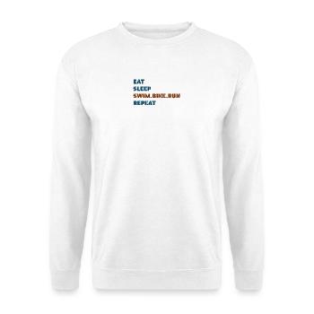 eatsleepswimbikerunrepeat - Unisex Sweatshirt - white - Front