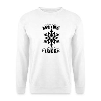 Meine Flocke Schnee Winter Liebe Geschenk - Unisex Pullover - Weiß - Vorne