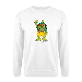 Janosch Emil The Green Bear Peace - Unisex Sweatshirt - white - Front