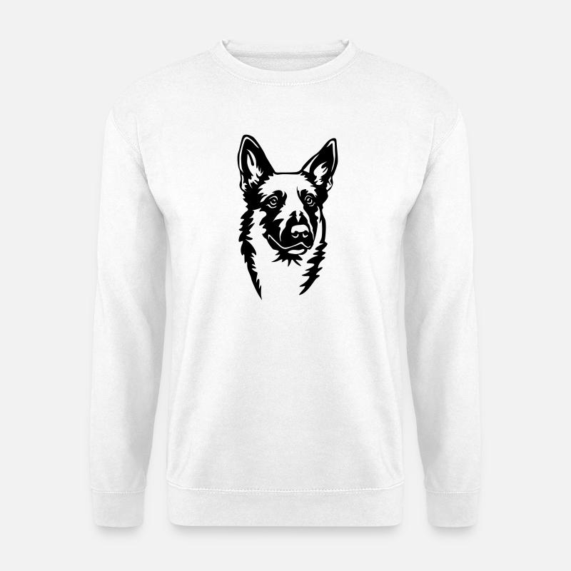 Malinoi's head - Unisex Sweatshirt - white