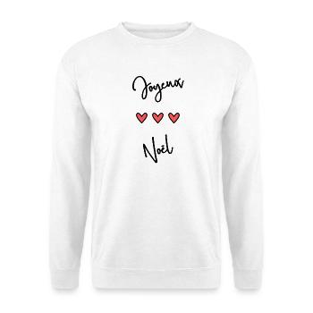 JOYEUX NOËL. NOËL. JOYEUX NOËL. MERRY CHRISTMAS - Sweat-shirt Unisexe - blanc - Devant