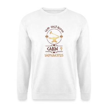 Cabin #9 in Camp Half Blood, Child of Hephaestus - Unisex Sweatshirt - white - Front
