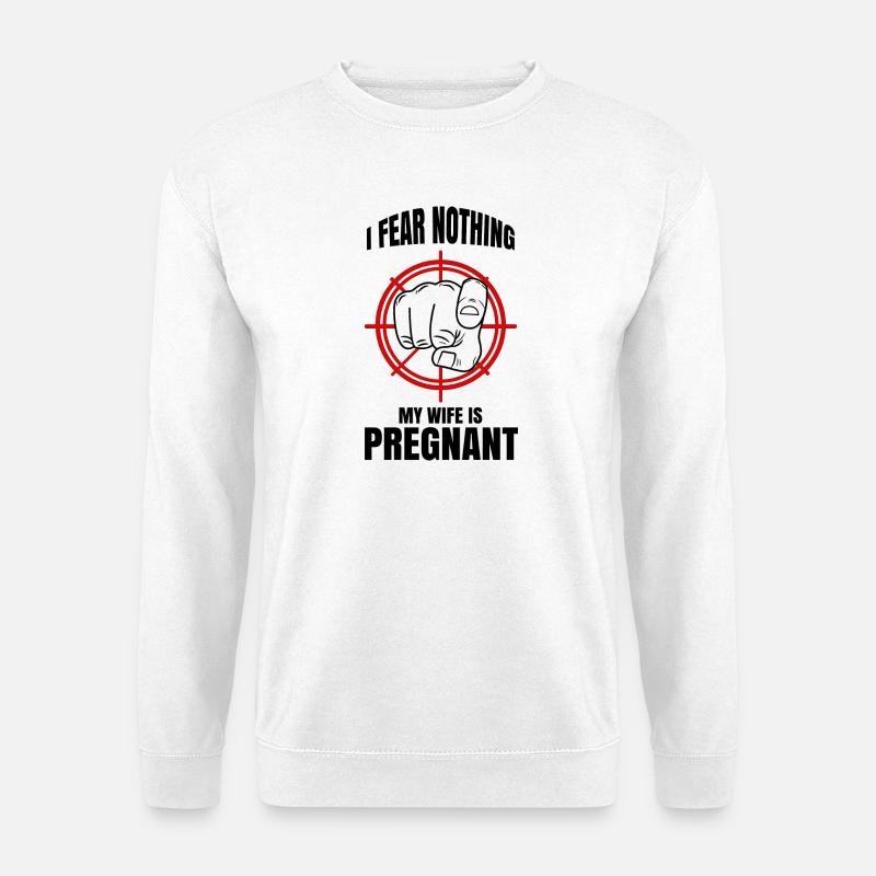 Cool Papa Déclaration Grossesse Bébé enceinte - Sweat-shirt Unisexe - blanc
