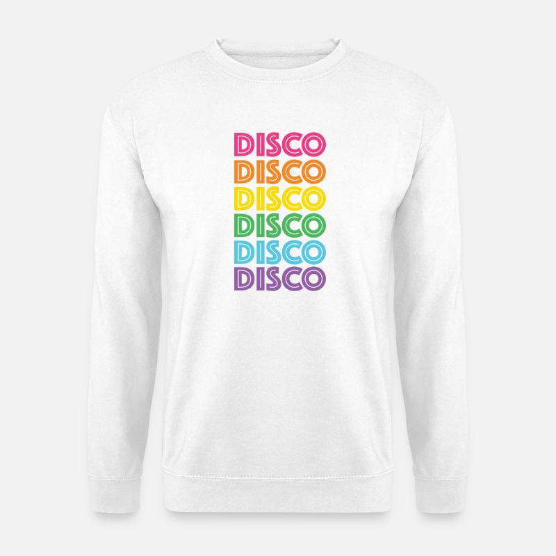 LGBTQ-Retro-Disco - Unisex Pullover - Weiß