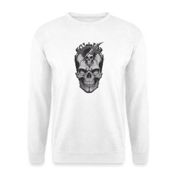 Cool Skull - Unisex Pullover - Weiß - Vorne