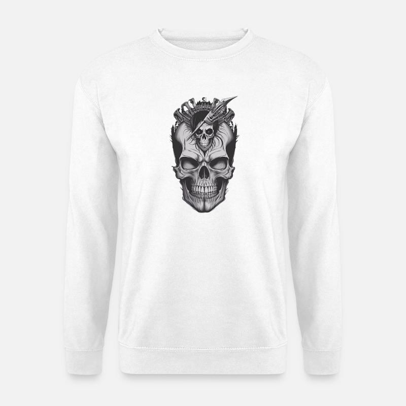 Cool Skull - Unisex Pullover - Weiß